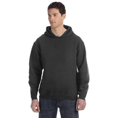 Blusa de Moletom Masculina Com Capuz Blusa de Frio – Slim Fitness Fashion - Chumbo - GG