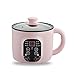 Produktbild GDYJP Elektrischer Schmortopf Multifunktions-elektrischer Herd Heizpfanne, elektrische Kochtopf Maschine Hotpot Nudeln Eier Suppe Steamer Mini-Reiskocher (Color : Digital Display Pink)