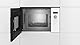 Bosch BFL524MW0 Serie 6 Einbau-Mikrowelle, 38 x 60 cm, 800 W, Drehteller 25,5 cm, Türanschlag Links, AutoPilot 7 7 Automatikprogramme, Reinigungsunterstützung, LED-Touchdisplay, Weiß