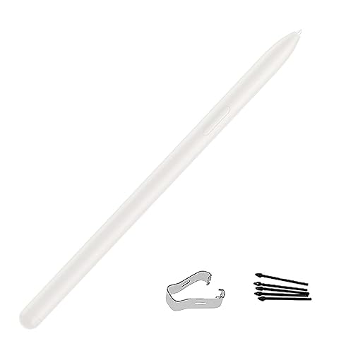 Image of Galaxy Tab S9 Ultra S Pen Replacement for Samsung Galaxy Tab S9 Plus Stylus Pen Replacement Without Bluetooth (Beige) + 5 Tips for Samsung Galaxy Tab S9 Pen