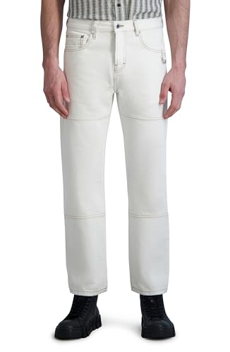 KARL LAGERFELD Men's Contrast Stitching Carpenter Denim Pant2