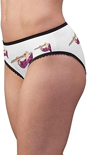 SpreadPassion Transverse Flute Panties, Transverse Flute Underwear, Briefs, Cotton Briefs, Funny Underwear, Panties For Women