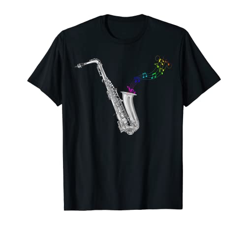 Saxofón Jugador Jazz Músico Saxo Camiseta