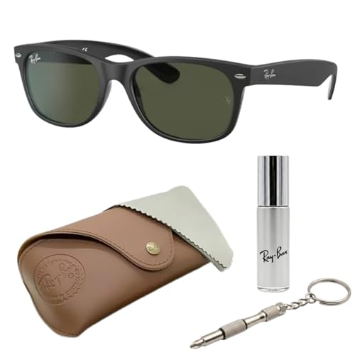 Image of Ray-Ban RB2132 NEW WAYFARER COLOR MIX Square Shaped Sunglasses for Men & Women with Official RAYBAN Eyewear Kit