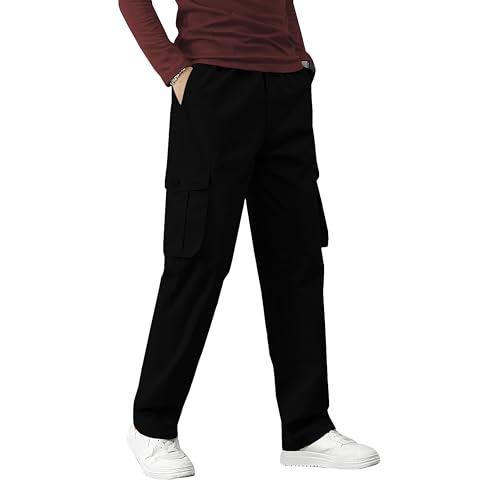 Image of Reoutlook Men's Cargo Pants - Comfortable, Durable, Multi-Pocket Tactical Work Pants for Outdoor, Hiking, & Everyday Wear