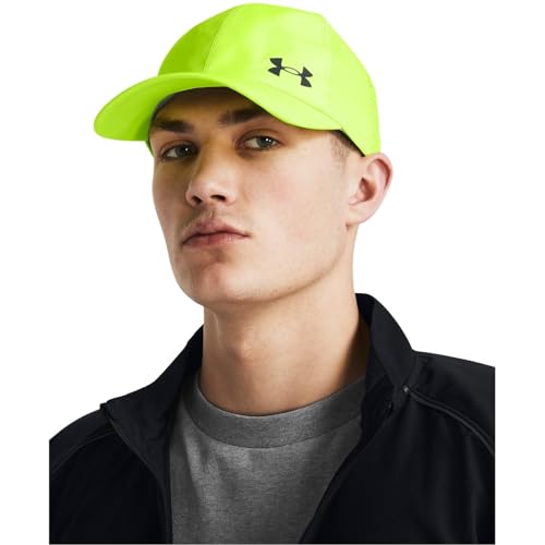 Under Armour Herren Iso-Chill Launch ADJ Cap Laufbekleidung Cap High Viy Yellow 731/Black 001 - Neongelb OSFM 2