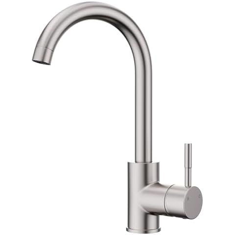 GIMILI Brushed Nickel Single Handle Bar Sink Faucet Cover