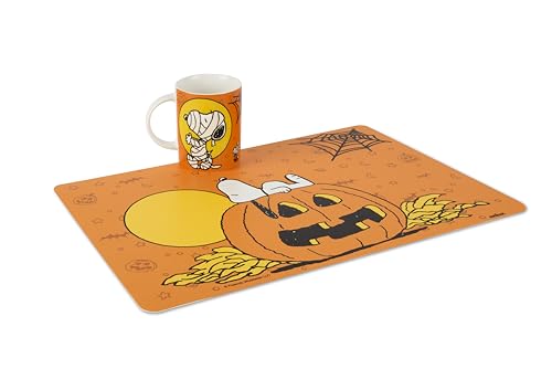 Excelsa Peanuts Halloween Placemat, 43.5 x 28.5 cm, PP Plastic, Orange With Halloween Decoration, Cm. 43,5 x 28,5 - Image 2