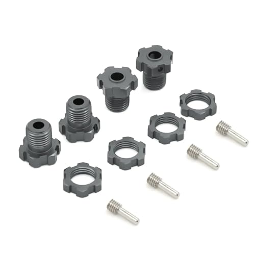 Moyeu hexagonal 17mm Traxxas Revo 3.3 en métal haute précision pour voiture RC