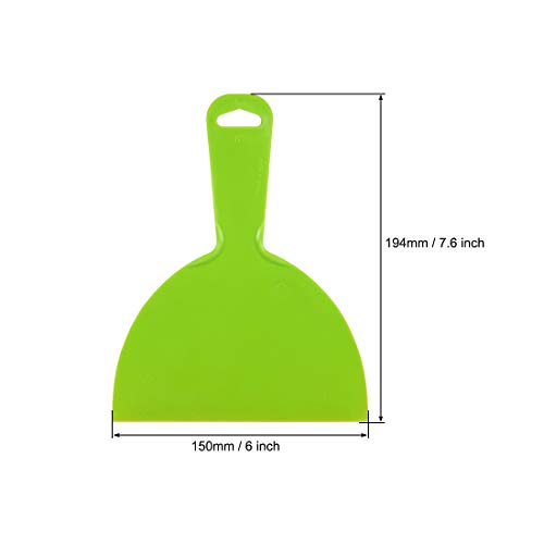 Uxcell Putty Scraper 6" Plastic Flexible Putty Knives Disposable Spreader For Taping Drywall Wall Painting Green 3Pcs #TOP1