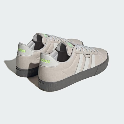adidas Men's Daily 3.0 Skate Shoe, Grey One/Grey One/Lucid Lemon, 13