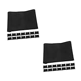 BESTOYARD 2 Juegos Brazalete De Servicio Conmemorativo Brazaletes Elásticos Brazaletes Para Mujeres Brazaletes De Luto Banda Capitana De Futbol Paño Black 25 Piezas * 2