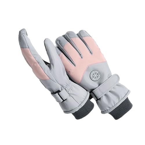 Women Skiing Gloves With Thermal Fleece Water Hand Gloves For Snowboarding Mountain Climbing Cold Weather