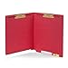 50 Red End Tab Fastener File Folders- Reinforced Straight Cut Tab- Durable 2 Prongs Designed to Organize Standard Medical Files, Receipts, Office Reports, and More - Letter Size, Red, 50 Pack