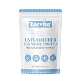 ZORVITA Freeze-dried Egg White Powder Unflavored Dried Egg White Powder, No Additives or Fillers,...