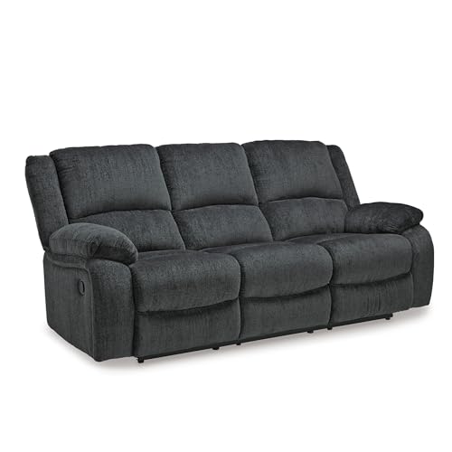 Signature Design by Ashley Draycoll Wall Hugger Reclining Couch, Slate