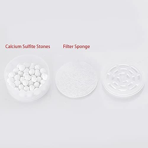 Miniatura 3 de 4 cartuchos de filtro de repuesto para cabezal de ducha, filtro de ducha de cloro y fluoruro y reduce los sólidos disueltos, filtro de agua dura