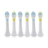 Kids Toothbrush Heads Replacement for Philips Sonicare C2, HX6340, HX6042/94, HX6032/64 Tooth Brush, with Head Cover 6 PCS