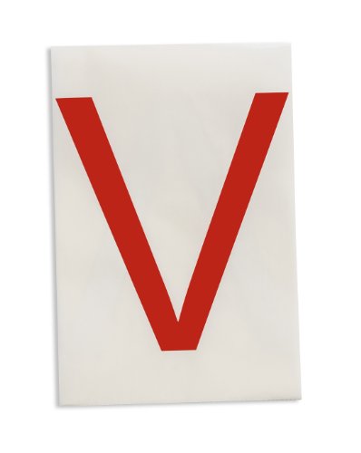 Chiffres et lettres découpés Brady adhésifs haute visibilité 10,2x20,3cm