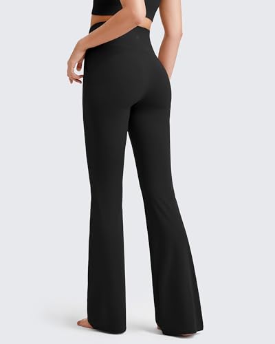Image of G4Free BareFeel Yoga Pants Women High Waisted Flared Leggings with Pockets Soft Casual Flare Pants 29 inch /31 inch /33 inch