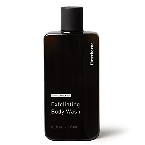 Hawthorne Men s Exfoliating Mint & Eucalyptus Body Wash | Sulfate Free Body Cleanser | 8 FL OZ