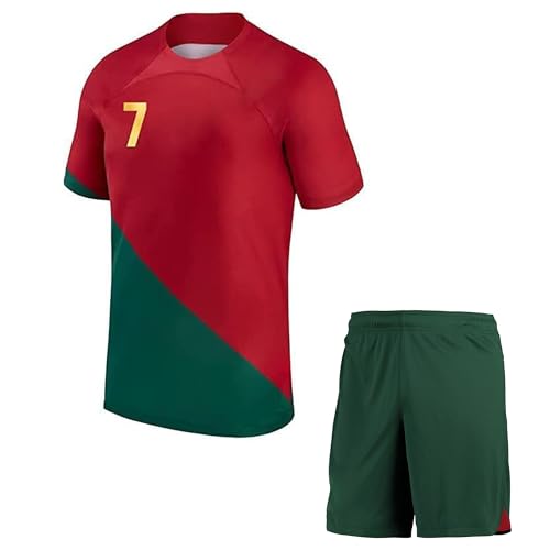 Image of Ronaldo 7 Portug Football Jersey for Boys (Men,Kids,Boys)