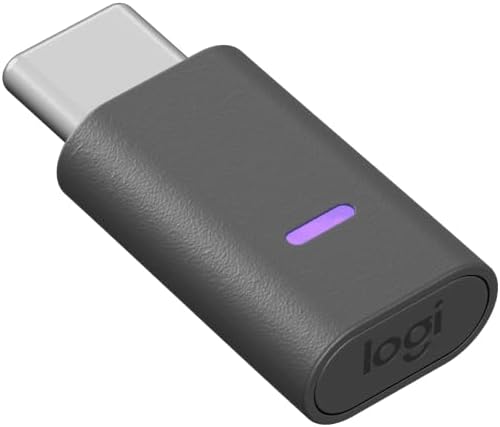 Logitech Zone Bluetooth 5.2 Bluetooth Adapter for Desktop Computer/Bluetooth Headset - USB Type C - External