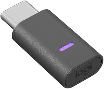 Logitech Zone Bluetooth 5.2 Bluetooth Adapter for Desktop Computer/Bluetooth Headset - USB Type C - External