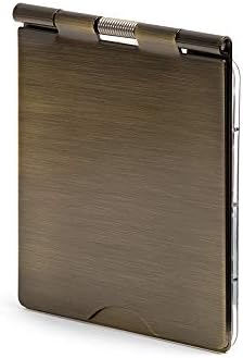 Soho Lighting Antique Brass 13A 1 Gang Floor Plug Socket Black Insert - Ideal for Home, Offices, Hotels