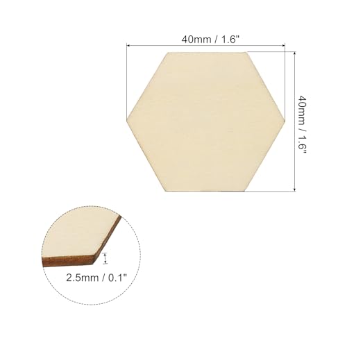 PATIKIL 40mm Wood Pieces - Image 2