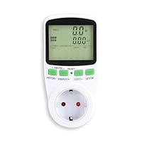 Offgridtec Stromzähler für Steckdose, PV-Zähler für Balkonkraftwerk, Echtzeit Stromverbrauchmessung, Einspeisungsmessung, Energie-Monitor, Max Last: 16A 3680W, LCD-Display, Präzise Leistungsmessung