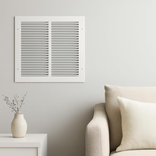 Sierra Grates 12 x 12 Inch Return Air Vent Cover, Solid Steel HVAC Grille for Wall or Ceiling, White Duct Opening, Durable Return Air Vent Cover, Airflow Ventilation Grille for Home or Office by Sierra Grates - Image 4