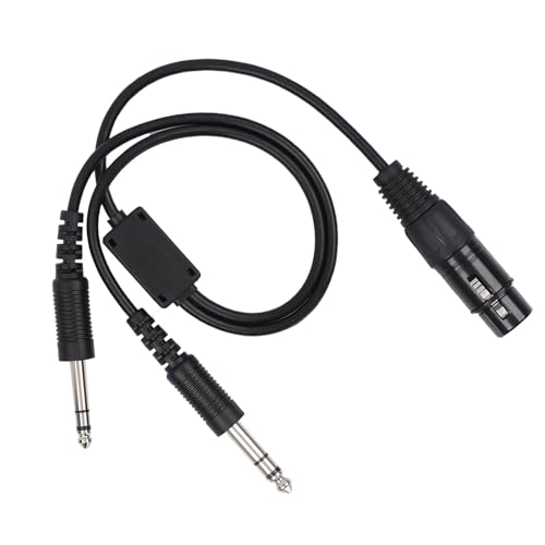 Cable adaptador KIMISS de XLR a conector dual GA 5 pines miniatura 2