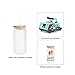 PYD Life Sublimation Glass Cans Blanks Frosted 18 OZ with Bamboo Lid and Clear Glass Straw Beer Cans Wide Mouth Jar Tumbler Cups Mugs for Iced Coffee,Juice,Soda,Drinks,Beer