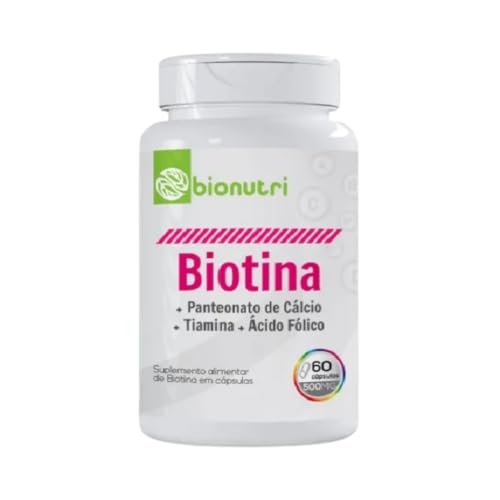 BIOTINA - CABELO, PELE E UNHA BIONUTRI 60 CAPS 500 MG