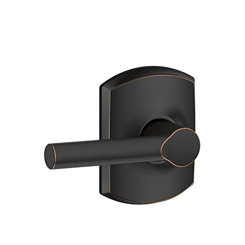 Image of SCHLAGE F10 BRW 716 GRW Greenwich Collection Broadway Hall and Closet Passage Lever, Aged Bronze