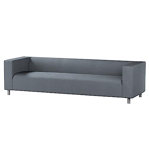 dekoria Funda de repuesto para sofá Klippan de 4 plazas, apta para modelo Klippan gris