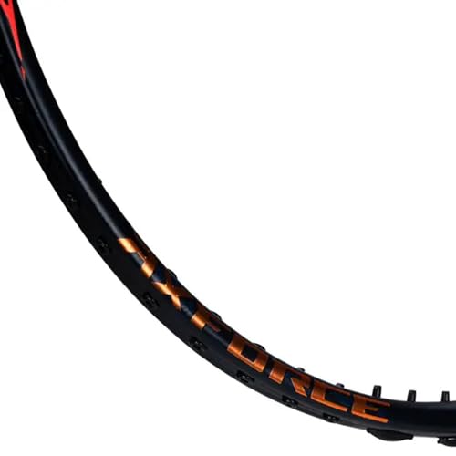 Image of Li-Ning AXForce 90 Unstrung Badminton Racquet - Storm Green | High Performance Carbon Fiber Racket | Head Heavy Power Frame for Advanced Players (Black /Gold /Orange, 5U6)