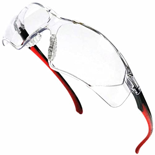 [ベルクート] クリア セーフティグラス UVカット 紫外線カット だてめがね 伊達眼鏡 伊達メガネ かっこいい 眼鏡 メガネ 釣りバイク フィッティング 作業用 軽量 防曇 スポーツ フィット1071005-F-589aのサムネイル
