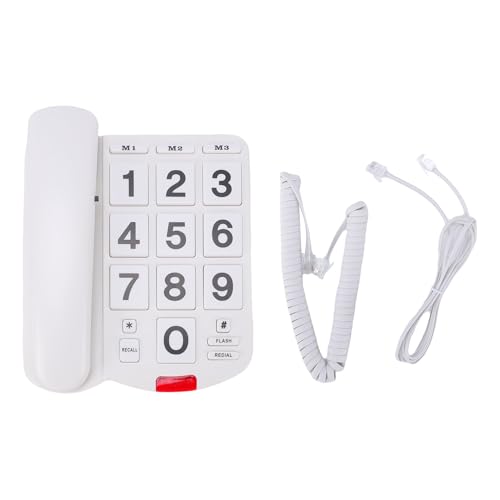 Teléfono fijo con teclas grandes Luqeeg para adultos mayores miniatura 6