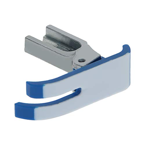 Image of Othmro 5Pcs MT18 Industrial Sewing Machines Extra Thin Precise Presser Foot Plastic Flat Sewing Machine Presser Feet Compensating Raising Foot for Sewing Thick and Fine Material Compatible Blue Silver