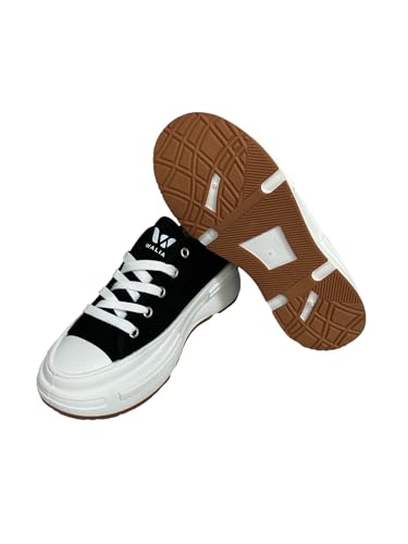 Walia Women's Canvas Sneakers with Chunky Sole3
