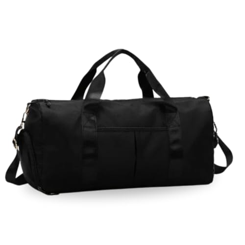 Bolsa De Academia Impermeável Alça Transversal Unissex Mala Com Divisórias Espaçosa Fitness Leve e Resistente Capacidade 30 Litros PREMIUM DUPIN (PRETA)