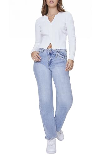 Forever 21 Women's Ribbed Knit Cardigan Sweater4