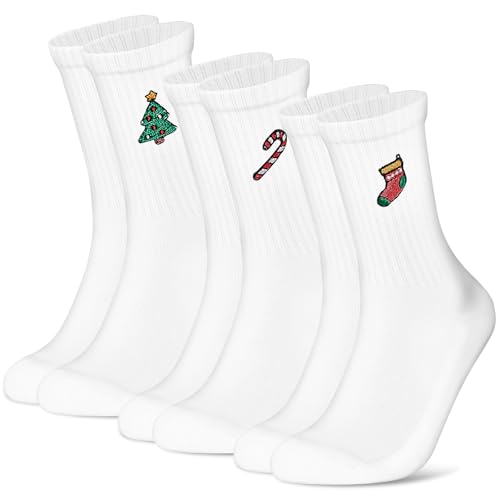 Niofind Tennissocken für Damen & Herren, Lustige Baumwoll-Sportsocken mit Aperol Motiv, 3 Paar Statement Socken mit Cocktails, Weihnachtssocken Geschenk für Männer & Frauen