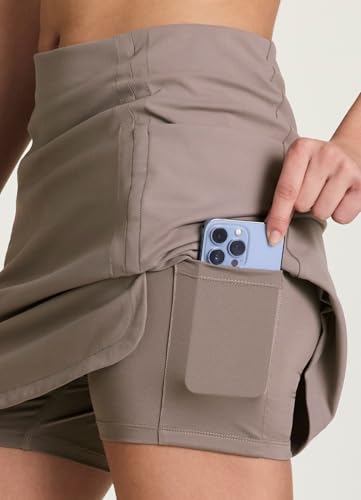 RBX Active Skort for Women, Quick Drying Buttery Soft Golf Skirt with Inner Liner Shorts for Hiking, Tennis, Pickleball Skor3