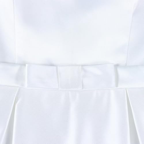 V-Back Satin Flower Girl Dress Girls Junior Bridesmaid A-Line Wedding Dress First Communion Maxi Dress for Pageant4