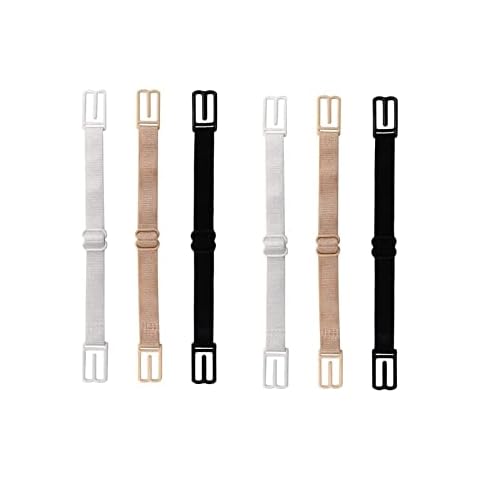 Kaggpeza Verstellbare BH-Träger-Clips,6 Stück BH-Träger BH-Trägerhalter Stop Slipping BH Gurt Halter Cover