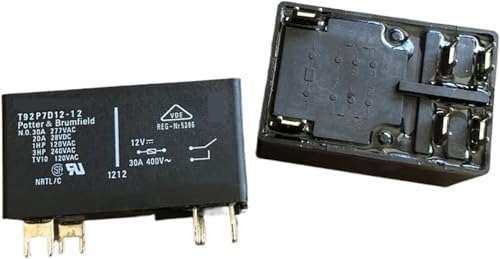 Relé de potencia 30A T92P7D12-24 con alta resistencia térmica de 6 pines