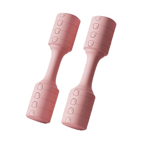 harayaa Pesas de mano ajustables de 2 piezas, mancuernas de entrenamiento, equipo de fitness para gimnasio en casa, Rosa
